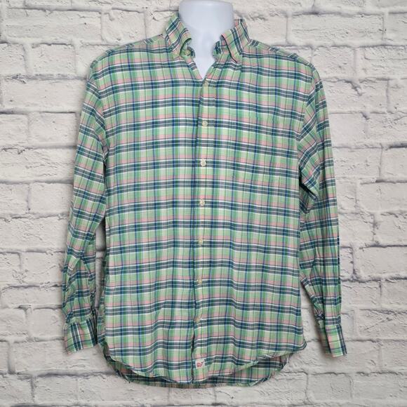Vineyard Vines Shirt Mens Size Small Murray Long Sleeve Button Down Plaid - Picture 1 of 16